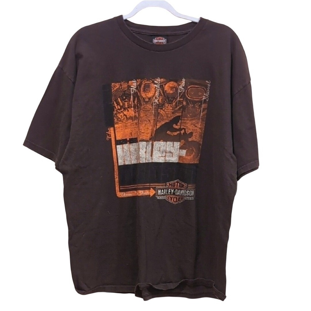 Vintage Harley Davidson Washington DC T-Shirt Mens XL Y2K Biker Graphic Tee